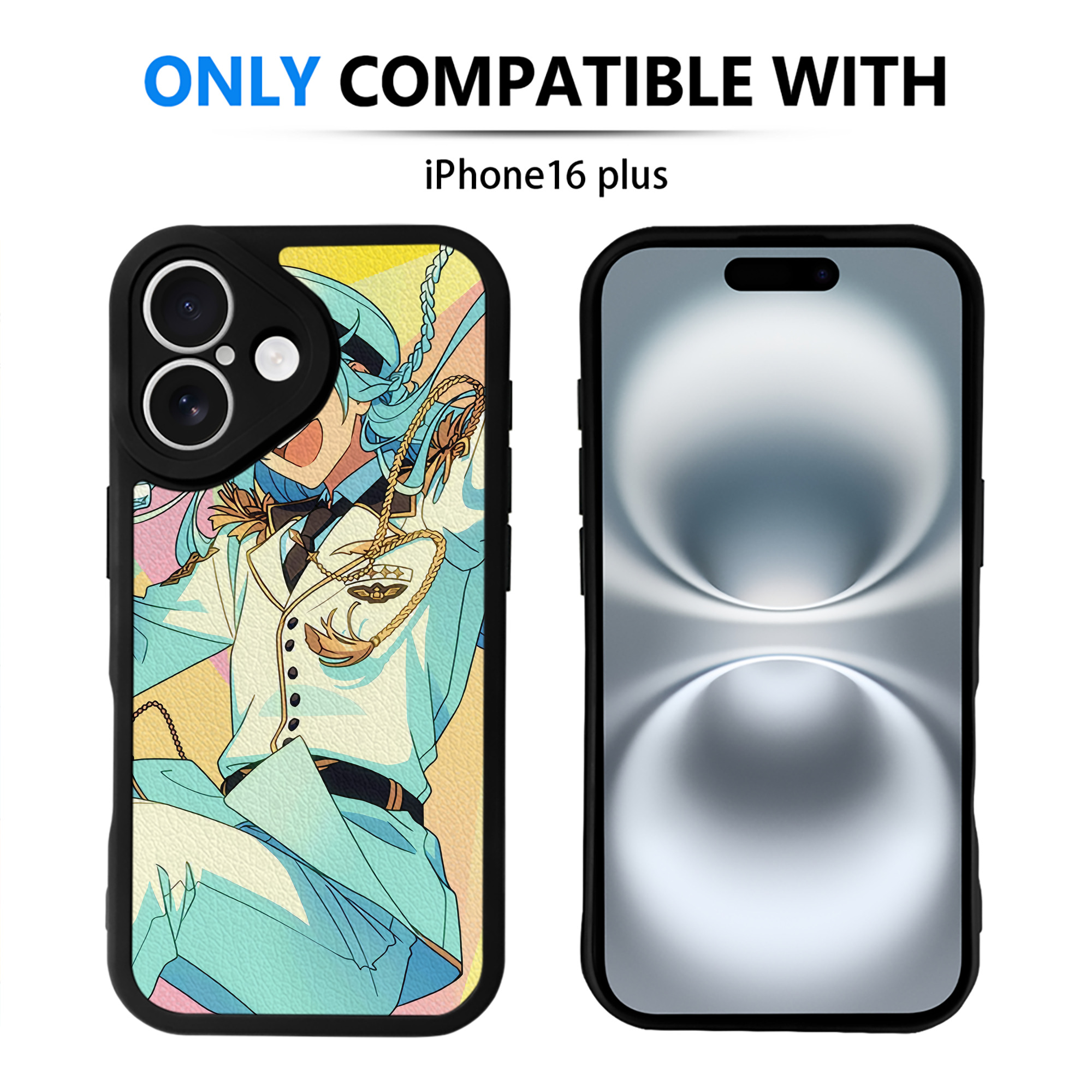 （画像用） あんさんぶるスターズ! Ensemble Stars 【iPhone 16シリーズ対応】シリコンスマホケース（レザー調） 材質：シリコン
